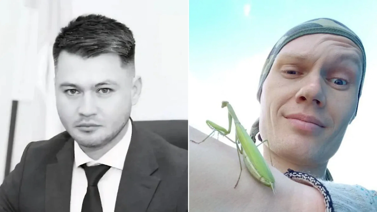 Погибший ветеран СВО Заур Гурциев и предполагаемый убийца Никита Пеньков. Коллаж © Telegram / Владимир Владимиров / SHOT