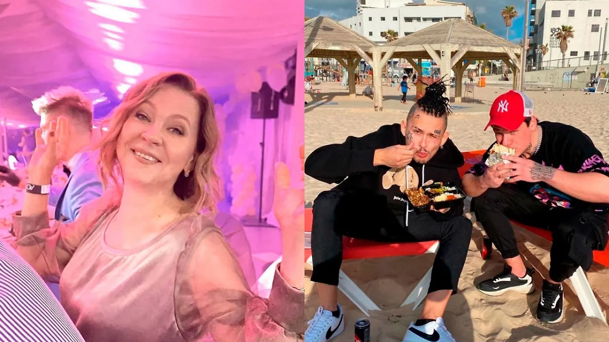 Наталья, а также Алишер* с её сыном. Фото © Telegram / SHOT