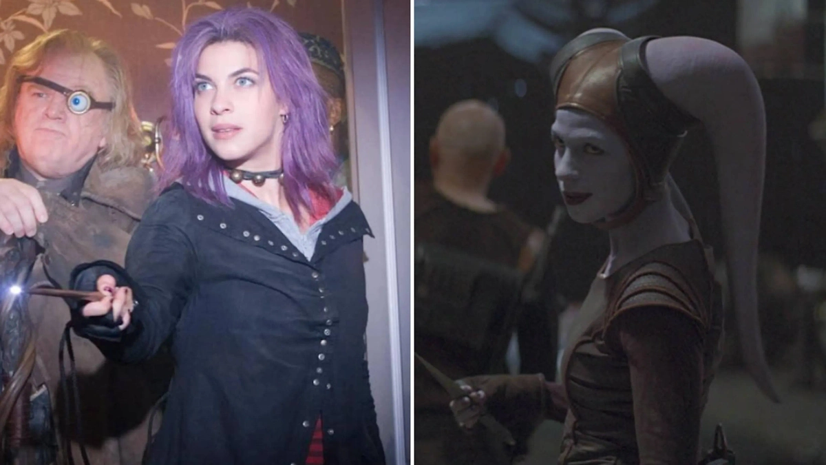 Наталия Тена сыграла девушку-альтушку, а потом — наёмницу. Фото © Кадр из фильма «Гарри Поттер и Орден Феникса», режиссёр Дэвид Йейтс, сценаристы  Майкл Голденберг, Дж.К. Роулинг / Kinopoisk, © Кадр из сериала «Мандалорец», режиссёры Рик Фамуйива, Брайс Даллас Ховард, Дэйв Филони и т.д., сценаристы Джон Фавро, Джордж Лукас, Дэйв Филони и т.д. / Kinopoisk