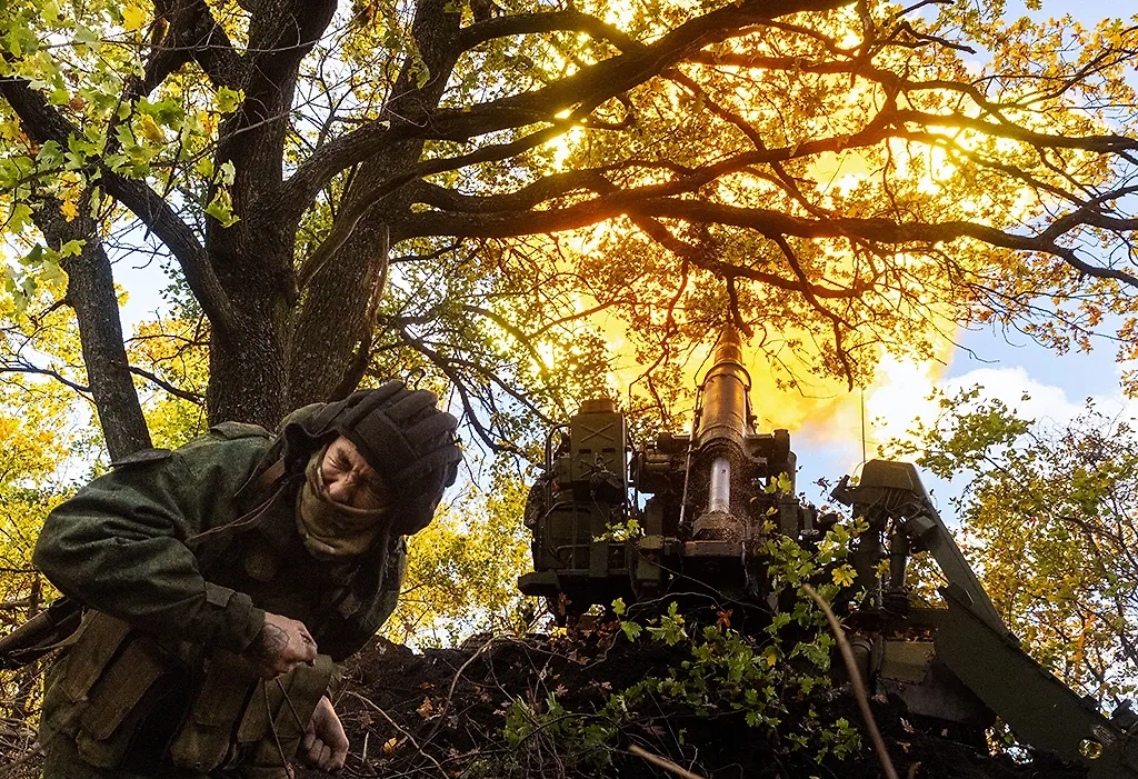 Армия России уничтожает позиции ВСУ в Сумской области. Обложка © ТАСС / Станислав Красильников