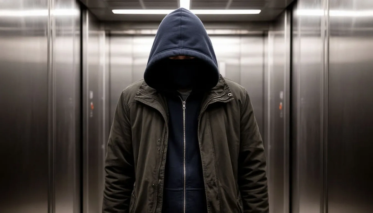 Неизвестный в лифте. Обложка © Шедеврум / Life.ru