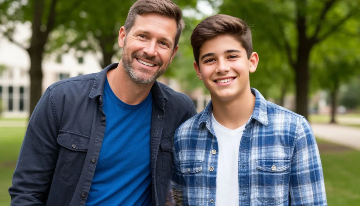 Отец с сыном. Обложка © Шедеврум / Life.ru