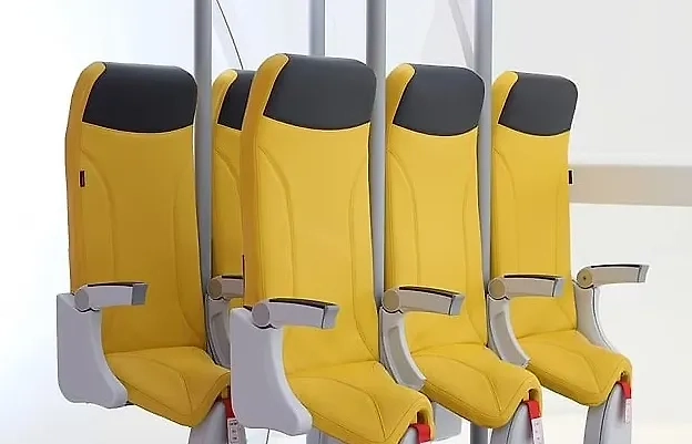 Новые стоячие места в самолётах. Обложка © aviointeriors