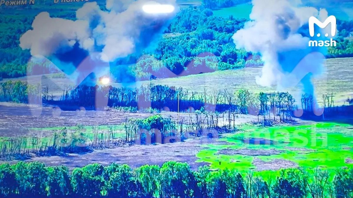 Удар по диверсантам ВСУ в Курской области. Фото © Mash