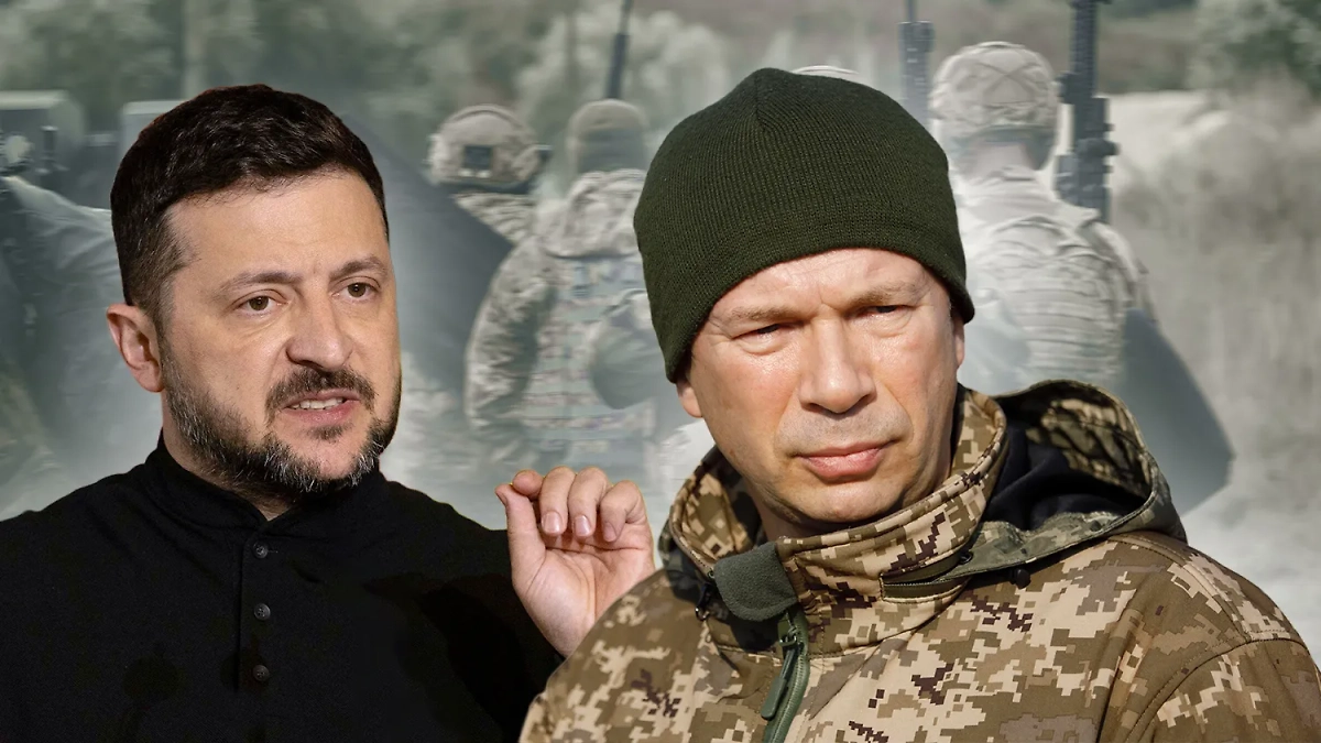 Глава киевского режима Владимир Зеленский хочет сменить главкома ВСУ Александра Сырского. Коллаж © Life.ru. Обложка © ТАСС / VITALII NOSACH, KIM LUDBROOK, © Shutterstock / FOTODOM / Ira.foto.2024
