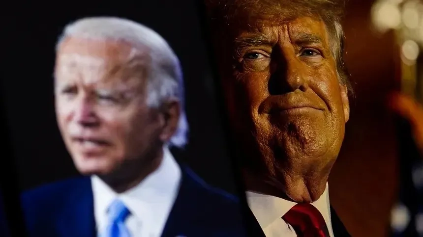 Джо Байден и Дональд Трамп. Обложка © Shutterstock / FOTODOM / Below the Sky