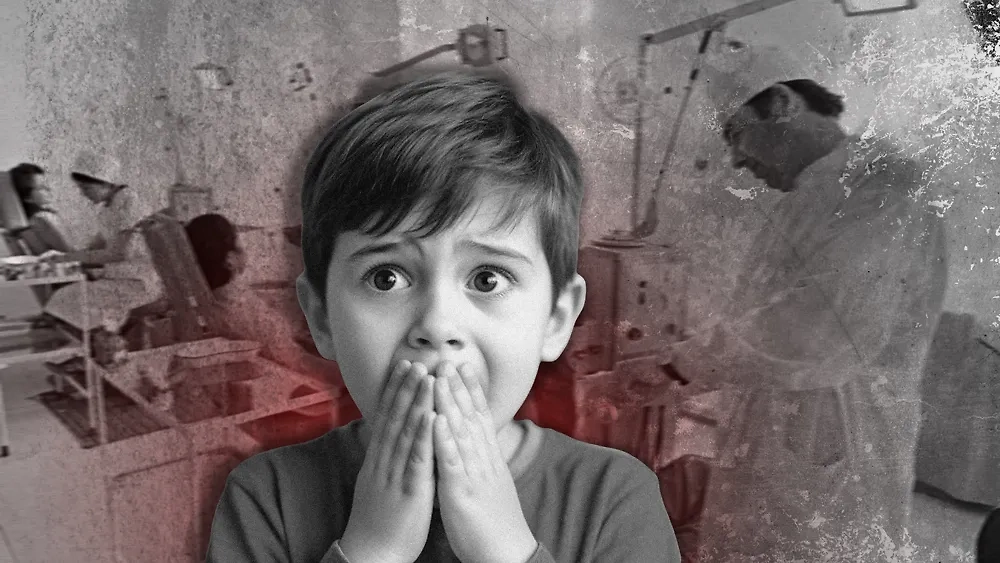 В СССР зубы лечили, а не собирали на благо коммунизма, и на том спасибо. Колаж © Life.ru. Фото © ТАСС / Григорий Пун, «Шедеврум»