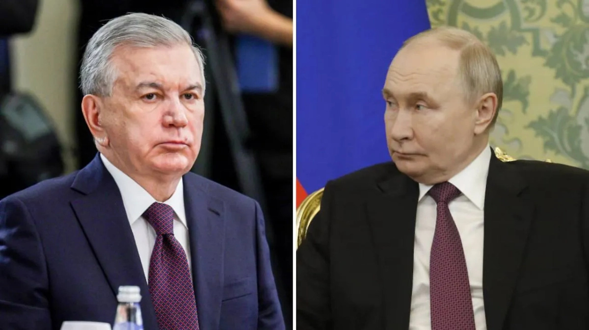 Шавкат Мирзиёев и Владимир Путин. Обложка © ТАСС / Гавриил Григоров, © Life.ru