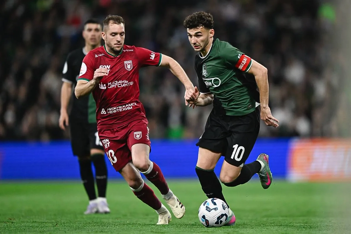 «Краснодар» обыграл «Рубин». Обложка © Telegram / ФК «Краснодар»