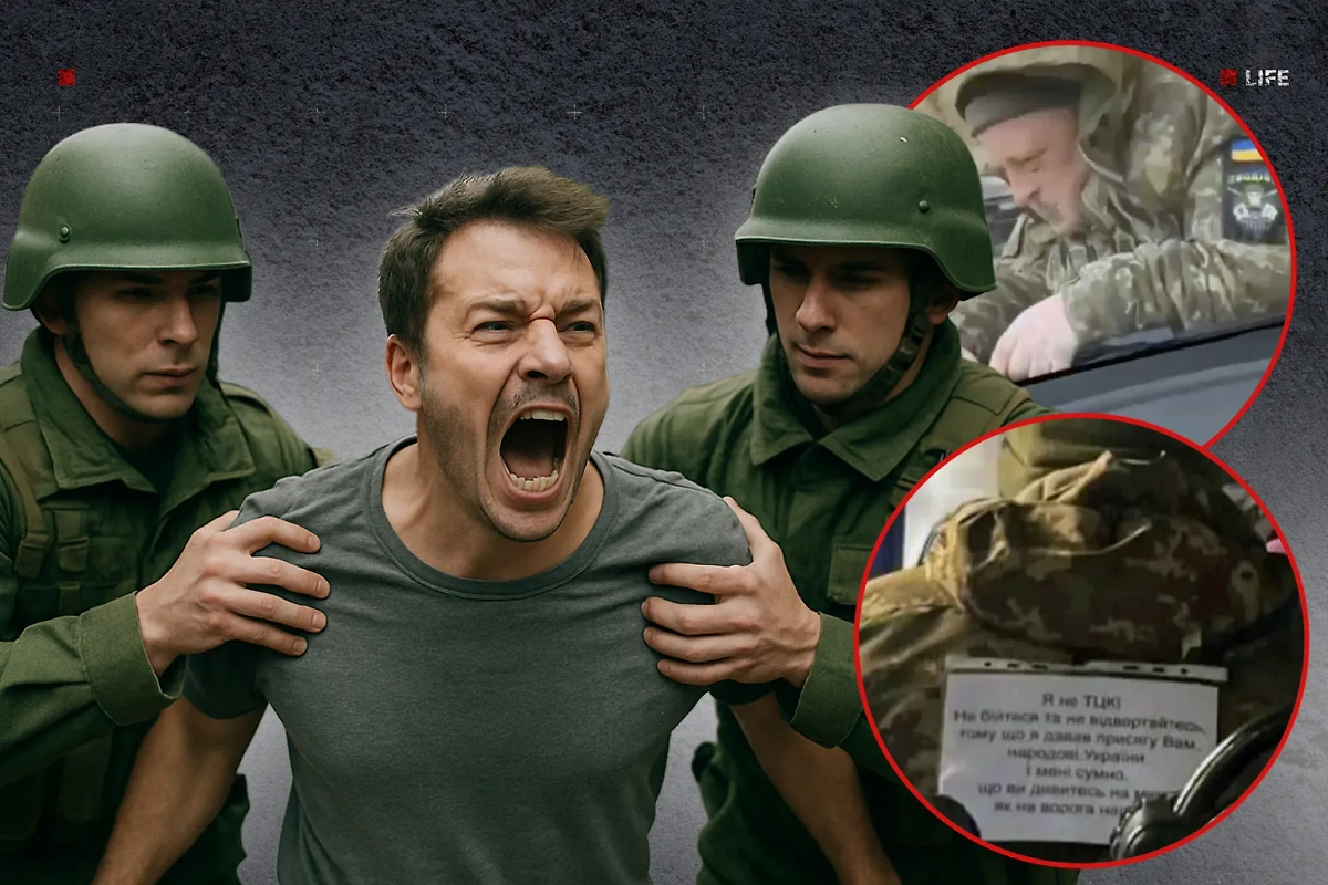 Беспредел ТЦК: похищения на улицах, в кафе и подъездах для отправки на фронт. Коллаж © Life.ru. Фото © TikTok