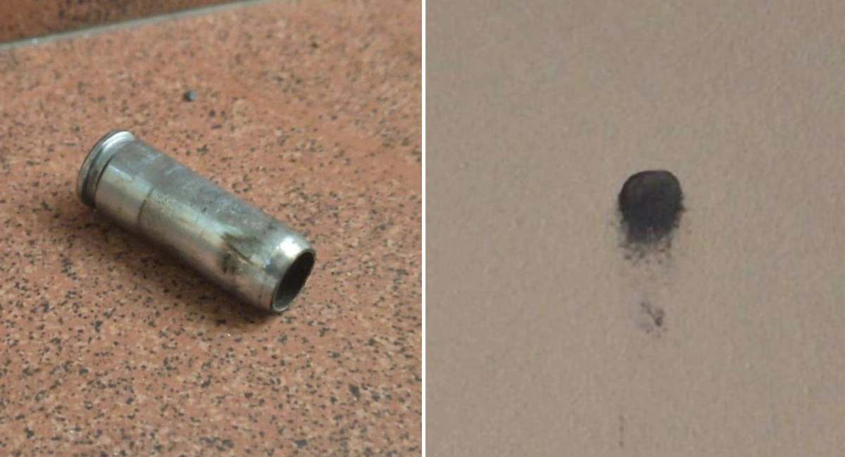 Следы и пуля от перестрелки в Краснодаре. Обложка © Telegram / «Краснодар №1»