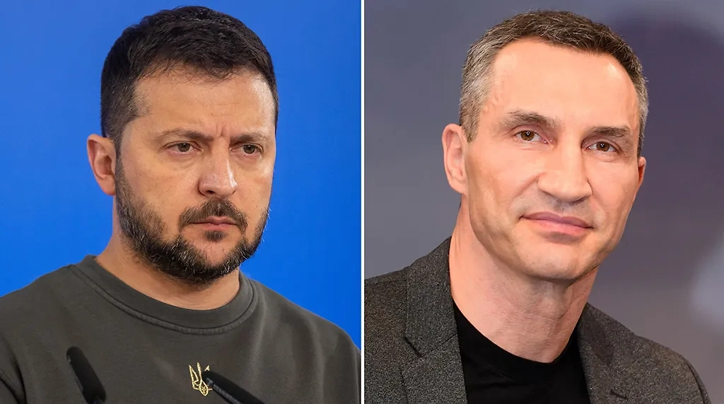 Владимир Зеленский и Виталий Кличко. Обложка © Shutterstock / FOTODOM / photowalking, © ТАСС / Zuma / Thomas Bartilla
