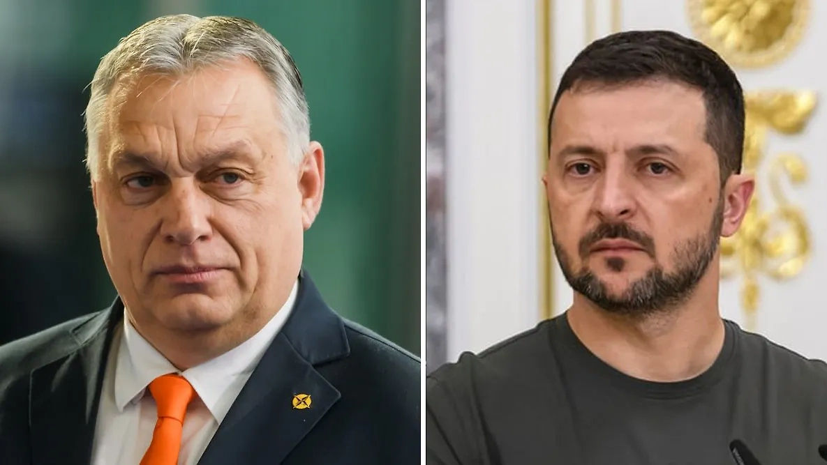 Виктор Орбан и Владимир Зеленский. Обложка © Shutterstock / FOTODOM / Gints Ivuskans, paparazzza