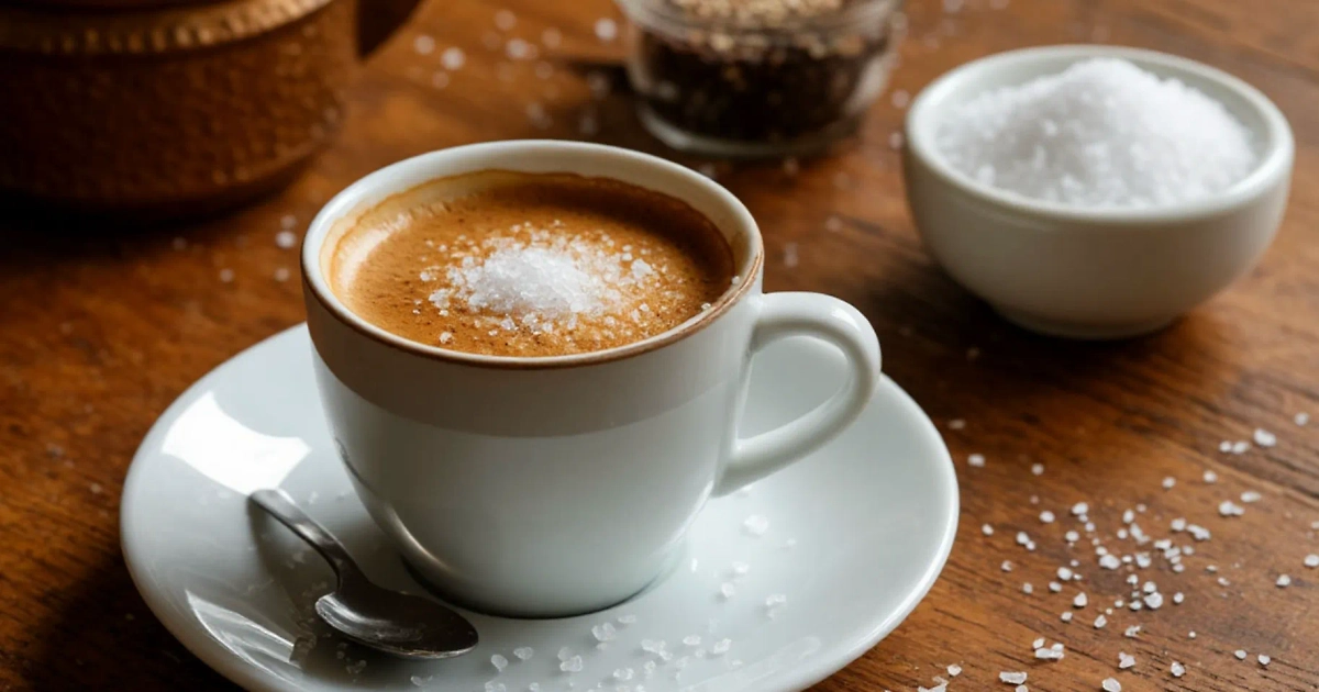 Кофе с солью — на первый взгляд странно, но действительно вкусно. Фото © «Шедеврум»