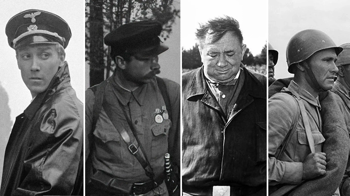 Лучшие военные фильмы СССР, которые будут интересны молодёжи. Фото © Кадр из фильма «Щит и меч», «... А зори здесь тихие», «В бой идут одни старики»,«Они сражались за родину» / Kinopoisk