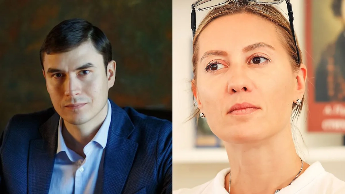 Депутат ГД Сергей Шаргунов и сценаристка Анна Козлова. Обложка © Сайт Госдумы / wikipedia / Svklimkin