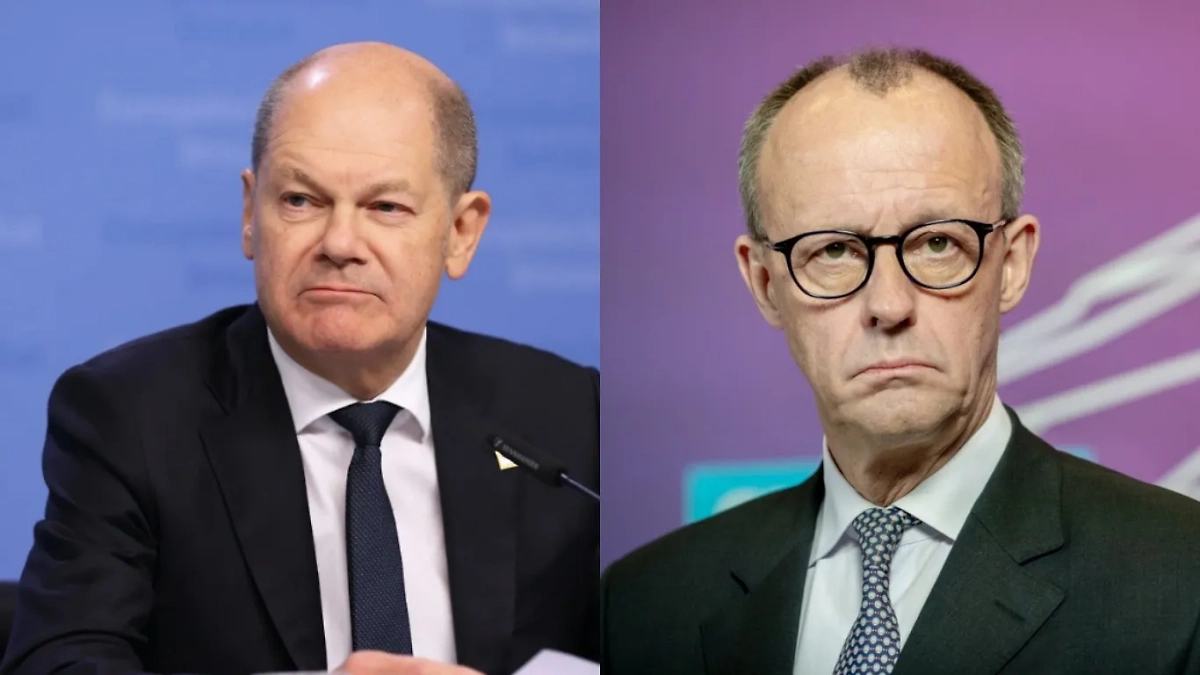 Олаф Шольц и Фридрих Мерц. Обложка © Shutterstock / FOTODOM / miss.cabul / photocosmos1