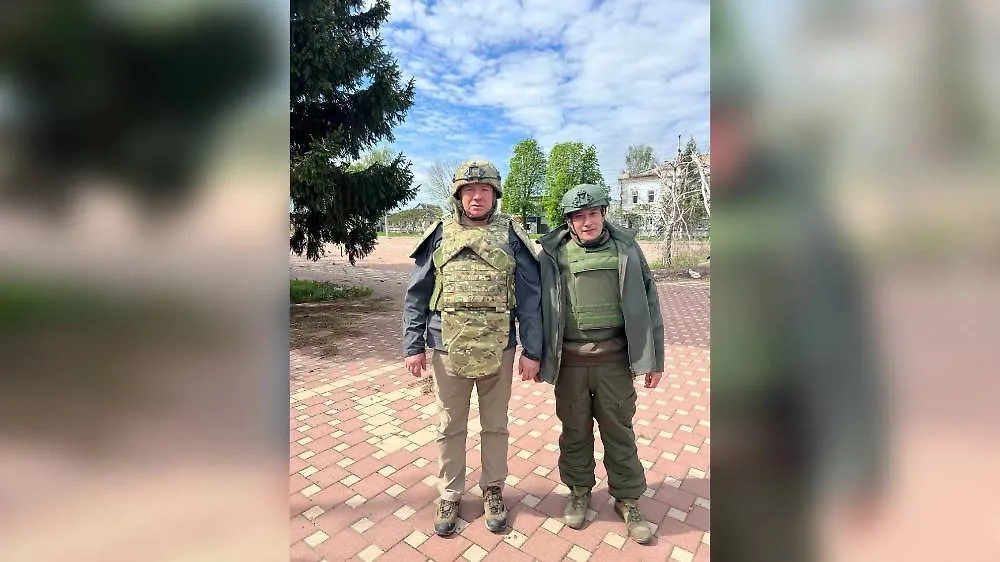 Марат Хуснуллин и Александр Хинштейн. Фото © Telegram / Александр Хинштейн