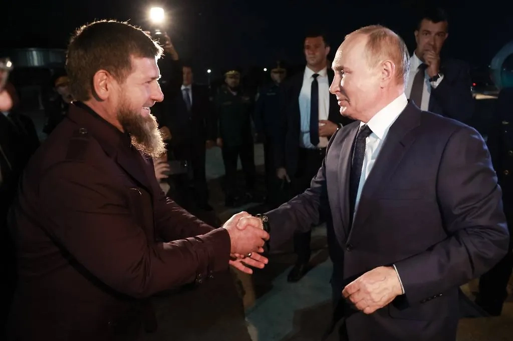 Владимир Путин и Рамзан Кадыров. Обложка © ТАСС / Вячеслав Прокофьев