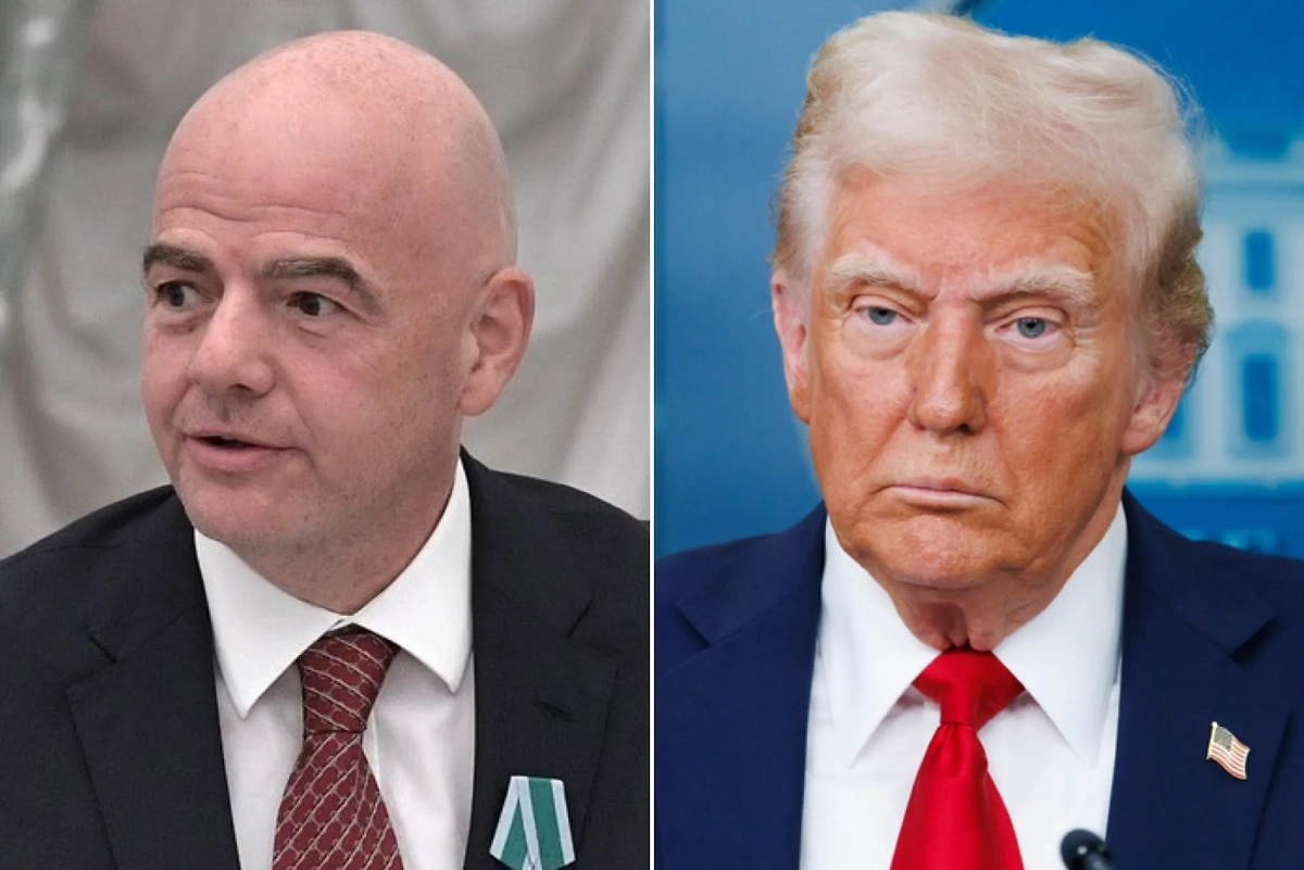 Дональд Трамп и Джанни Инфантино. Обложка © Wikipedia / Kremlin.ru, © Shutterstock / FOTODOM / Joshua Sukoff