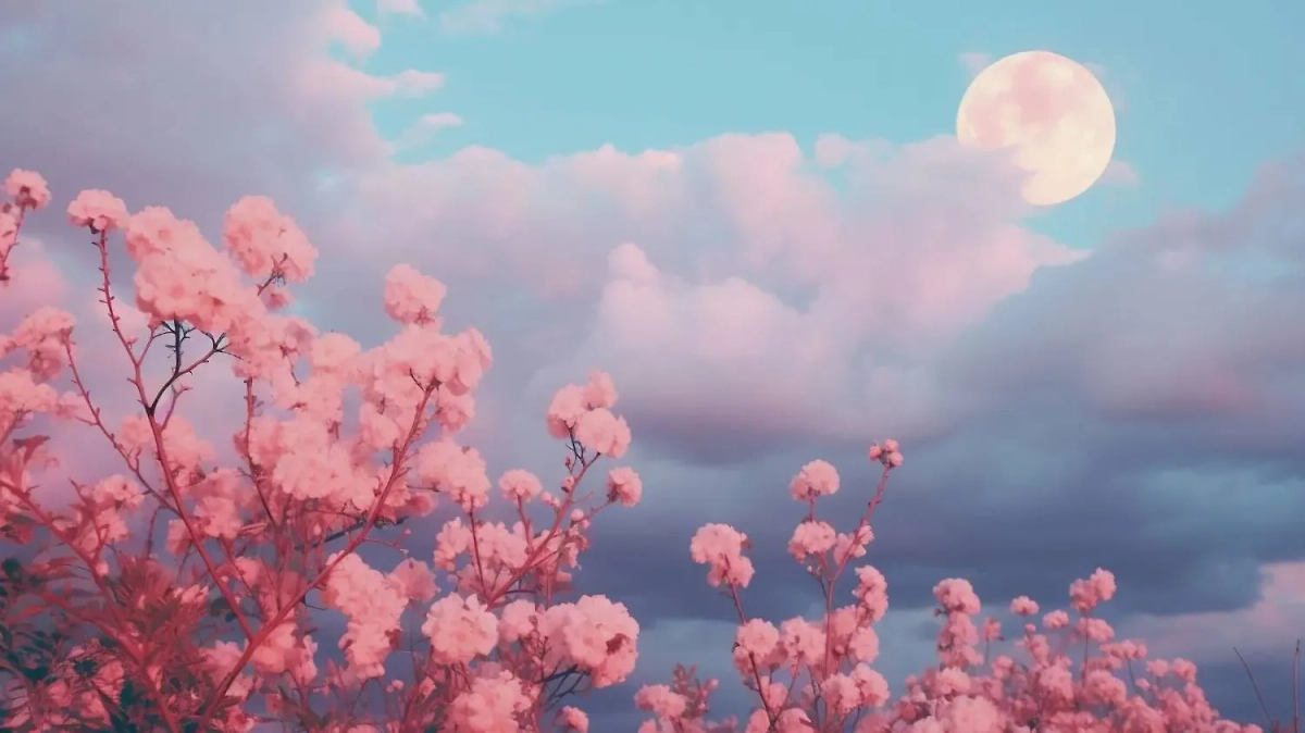 Цветочное полнолуние будет в мае 2025 года. Фото © Freepik