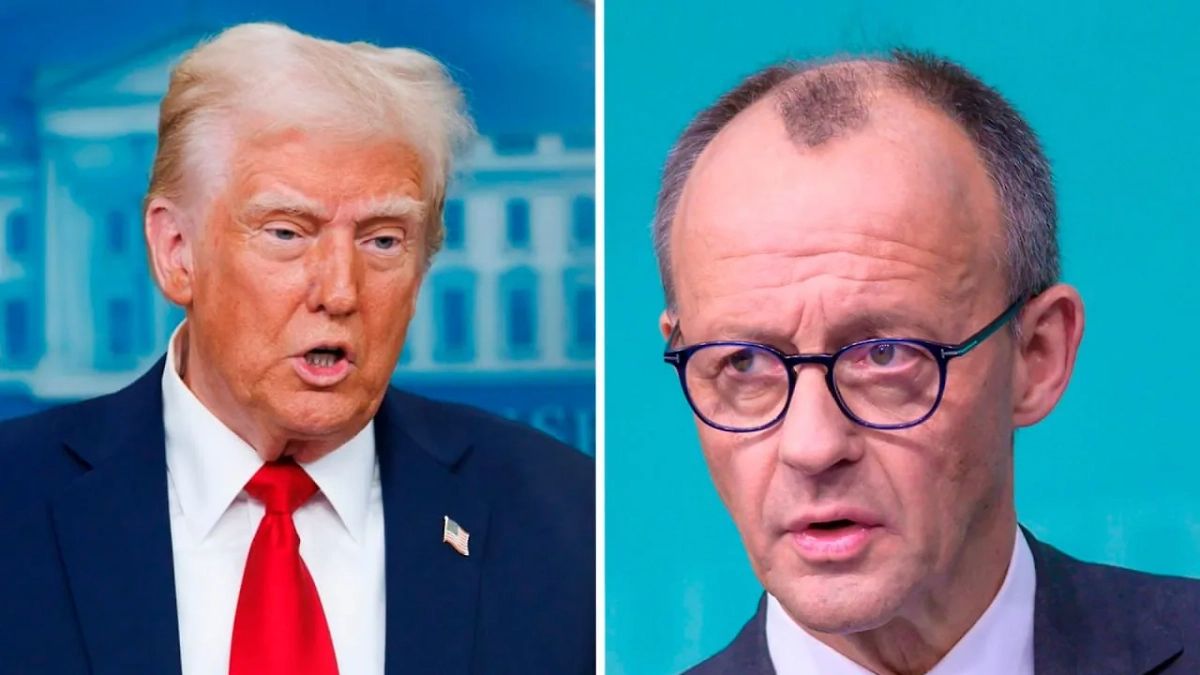 Дональд Трамп и Фридрих Мерц. Обложка © Shutterstock / FOTODOM / Joshua Sukoff, photocosmos1