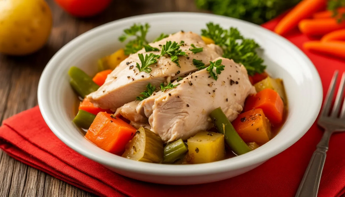 Курица с овощами. Обложка © Шедеврум / Life.ru