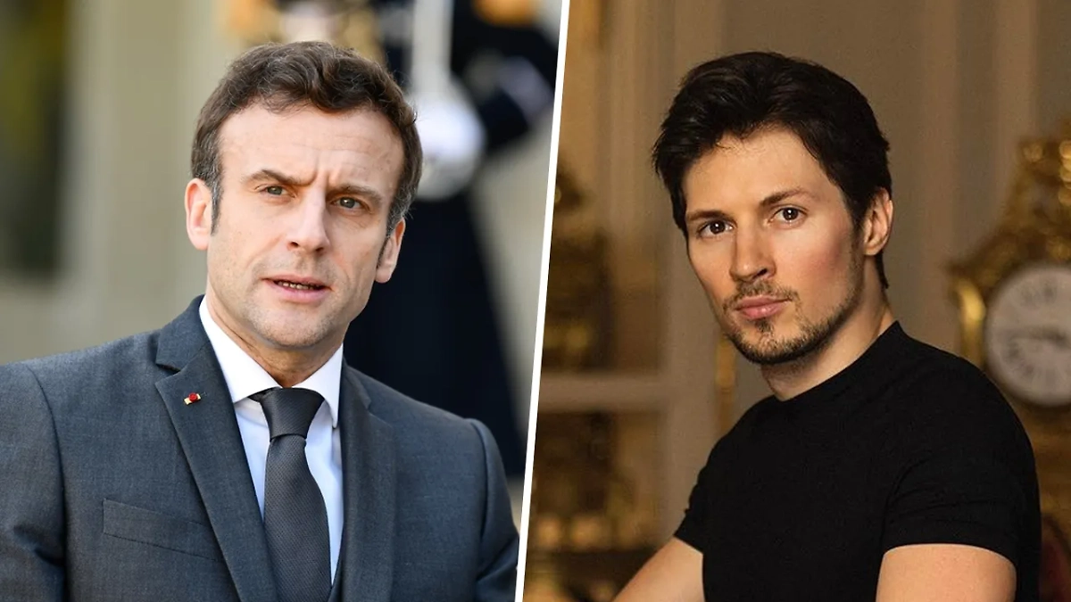 Эмманюэль Макрон и Павел Дуров. Обложка © Shutterstock / FOTODOM / Victor Velter / Instagram (признан экстремистской организацией и запрещён на территории Российской Федерации) / durov