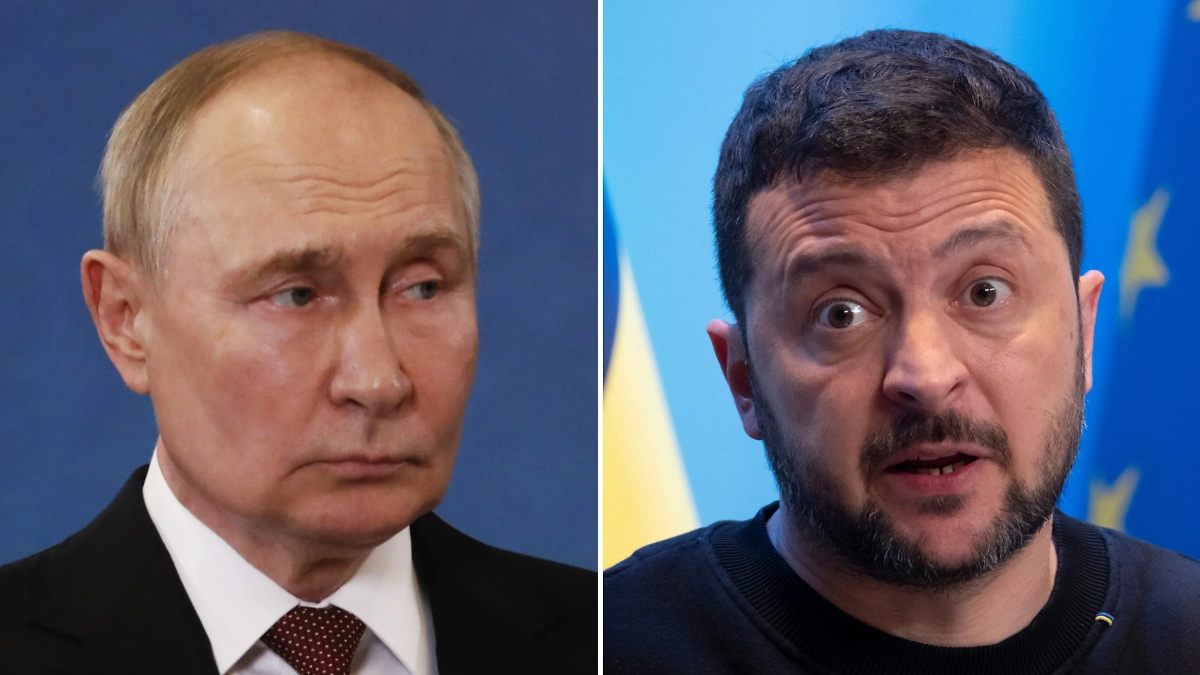 Владимир Путин и Владимир Зеленский. Обложка © Life.ru, © Shutterstock / FOTODOM / Alexandros Michailidis