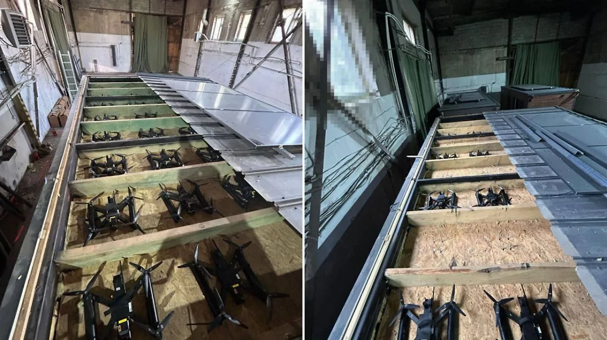 БПЛА, атаковавшие Сибирь, спрятали в контейнеры внутри фуры. Обложка © Telegram / Colonelcassad