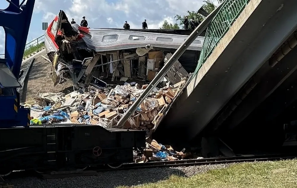 В результате подрыва в Брянской области под откос пустили пассажирский поезд, есть жертвы. Фото © РИА «Новости»