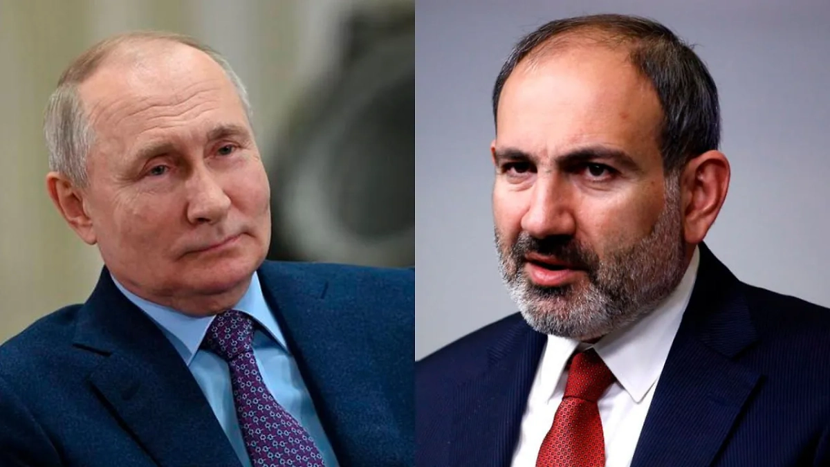 Владимир Путин и Никол Пашинян. Обложка © Life.ru / Shutterstock / FOTODOM / Alexandros Michailidis