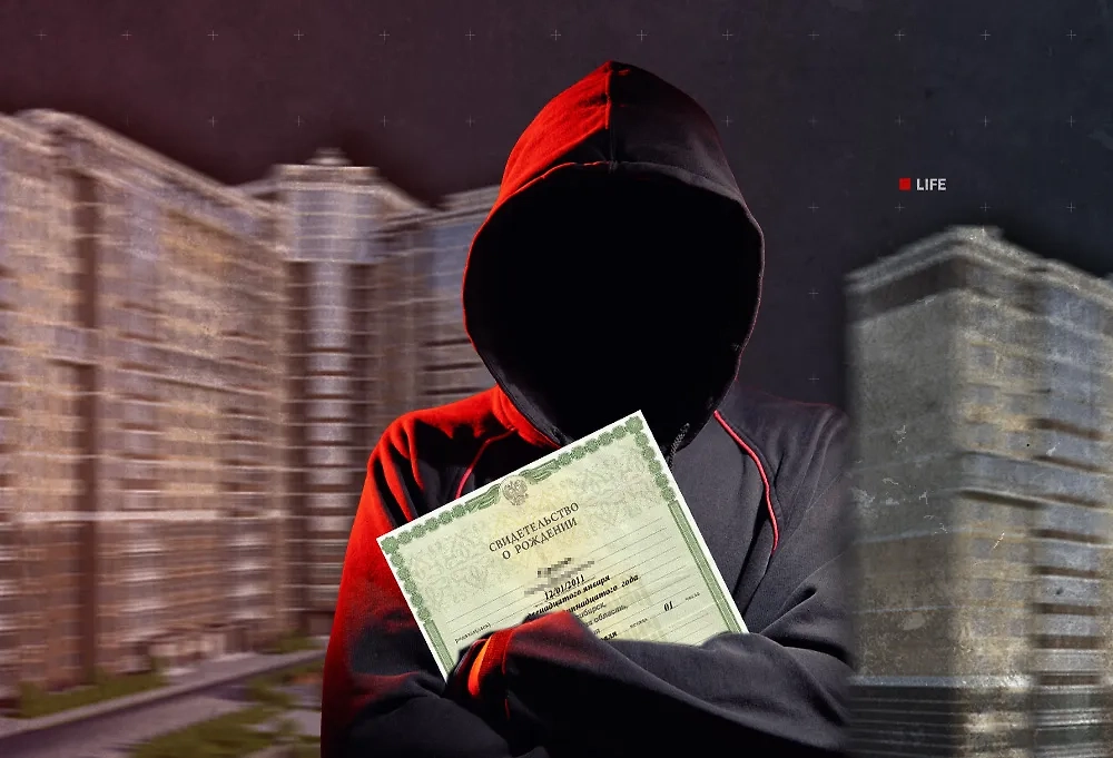 В России на чёрном рынке поддельных документов теперь востребованы свидетельства о рождении детей. Коллаж © Life.ru Фото © Shutterstock / FOTODOM / Lazy_Bear, © Wikipedia / Olika9108