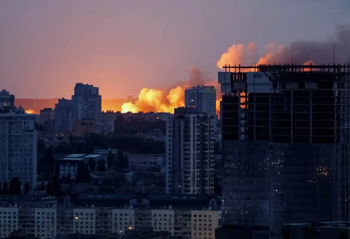 Киев утром 10 июня. Обложка © threads (Соцсеть запрещена в РФ; принадлежит корпорации Meta, которая признана в РФ экстремистской) / jerusalemdavid777