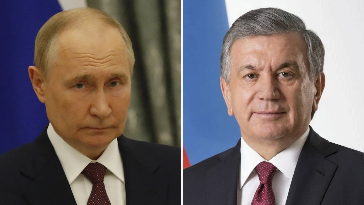 Владимир Путин и Шавкат Мирзиёев. Обложка © Life.ru, © Wikipedia / Press Service of the President of the Republic of Uzbekistan