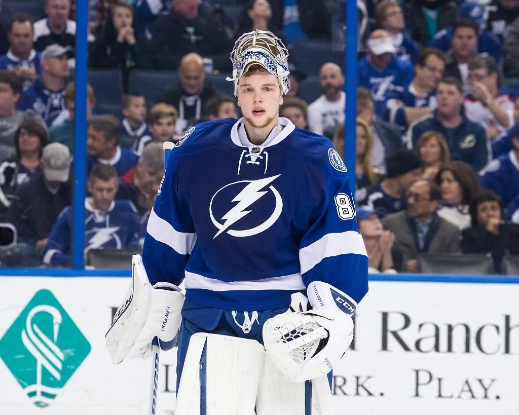 Андрей Василевский. Обложка © X / NHL