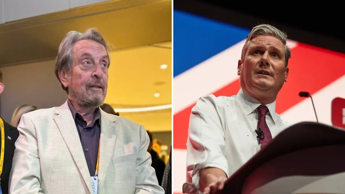 Эррол Маск и премьер-министр Великобритании Кир Стармер. Обложка © Life.ru, Shutterstock / FOTODOM / Martin Suker