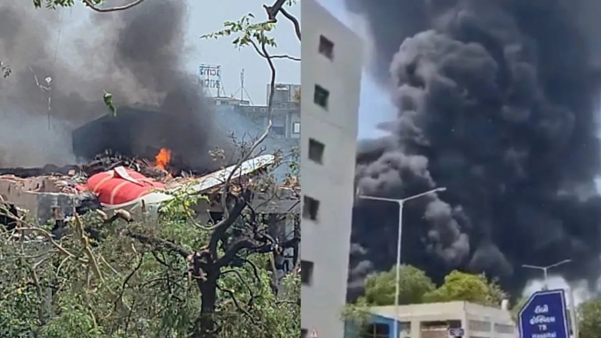 Фото с места крушения самолёта в Индии. Обложка © X / myhomeland_pk / theglobal_index