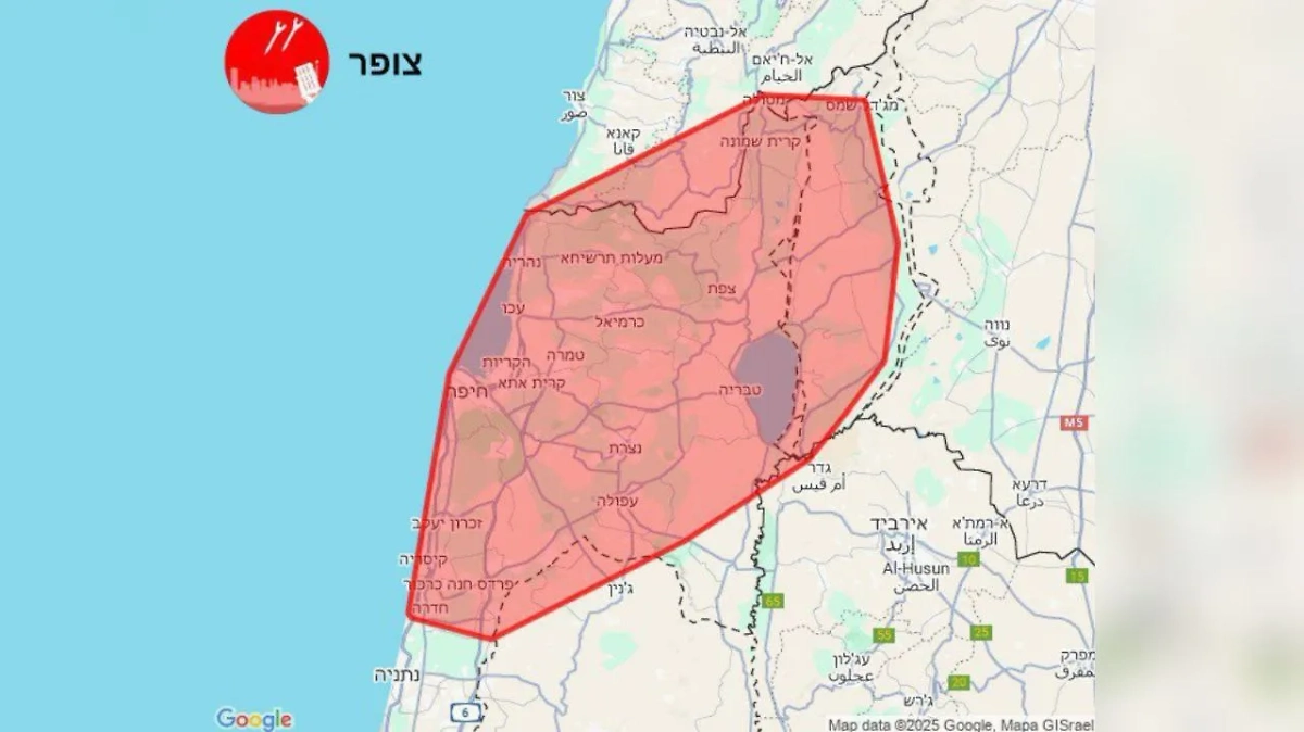 В ЦАХАЛ заявили, что зафиксировали новый запуск ракет со стороны Ирана. Карта на 24 июня 2025-го. Фото © Telegram / СОЛОВЬЁВ