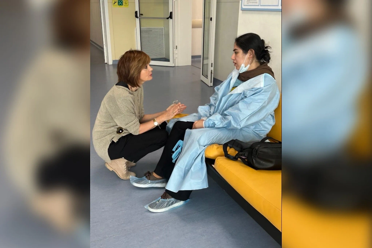 Мать пострадавшего мальчика ждёт третьего ребёнка. Фото © Telegram / Мишонова