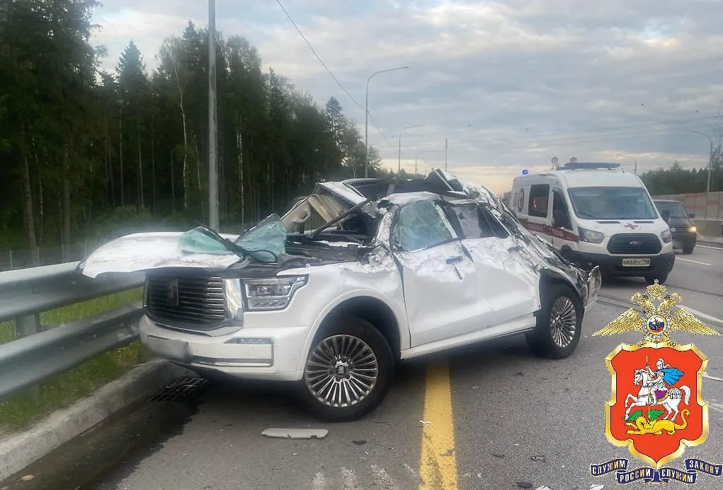 Кадр с места ДТП. Фото © Telegram / Подмосковная полиция