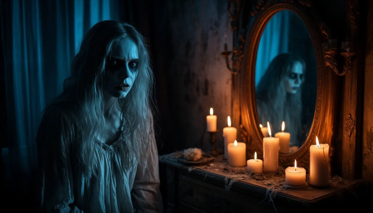 Кровавая Мэри в зеркале: правда о детских страшилках. Фото © «Шедеврум»