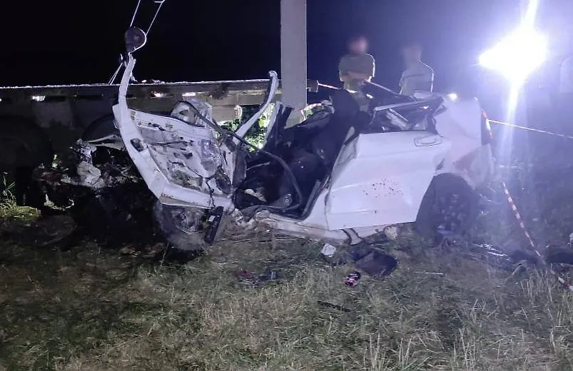 Последствия массового ДТП в Кабардино-Балкарии. Фото © Telegram / Госавтоинспекция КБР