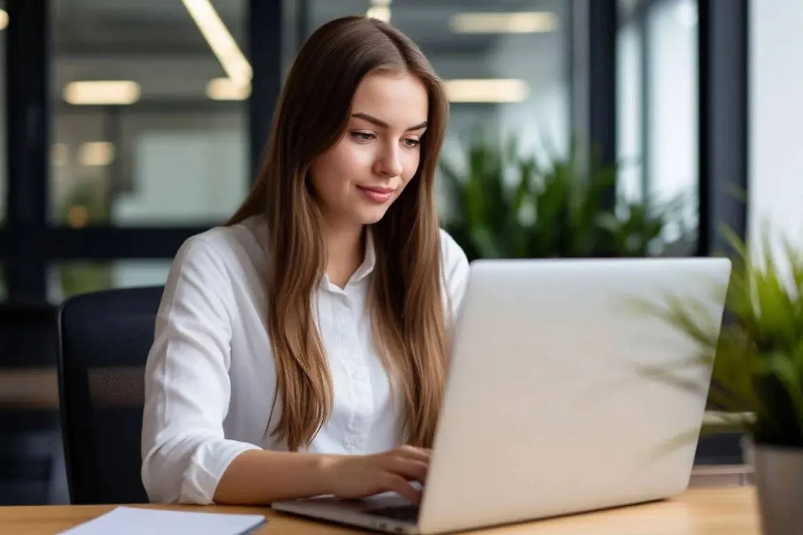 Девушка сидит в Интернете. Обложка © Шедеврум / Life.ru