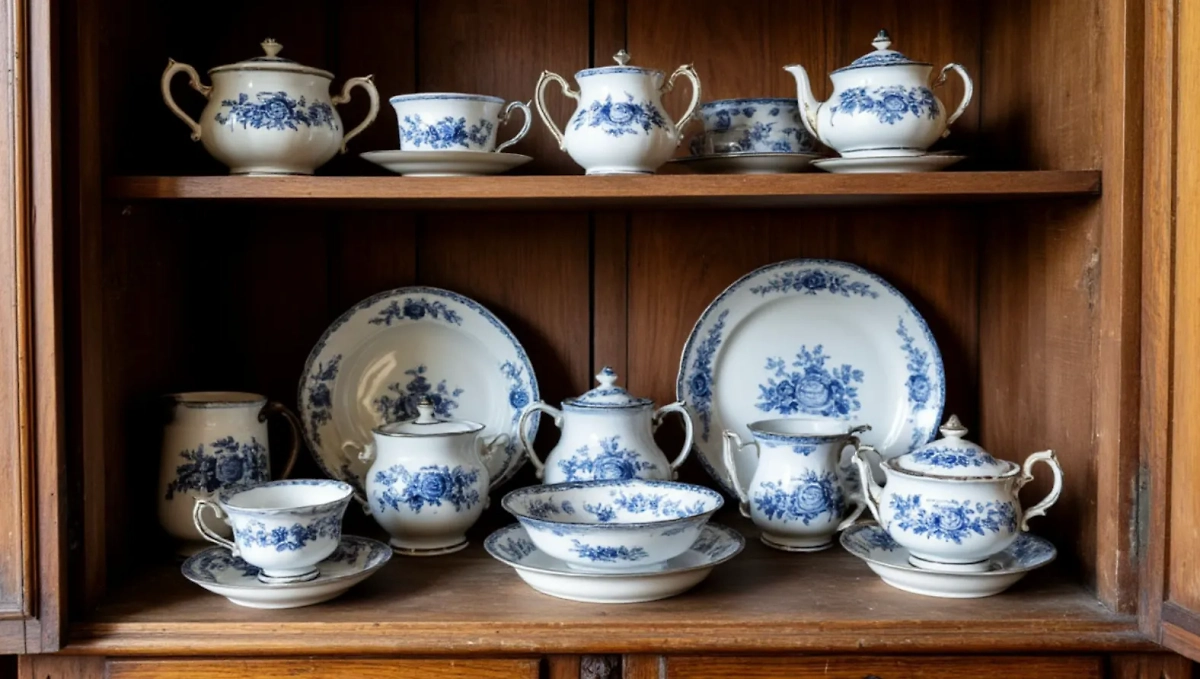 Антикварная посуда дома и её реальная стоимость в 2025 году. Фото © «Шедеврум»