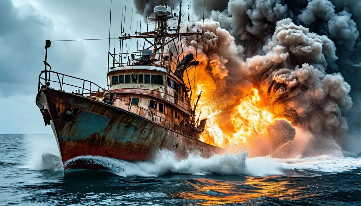 Рыболовное судно. Обложка © «Шедеврум» / Life.ru