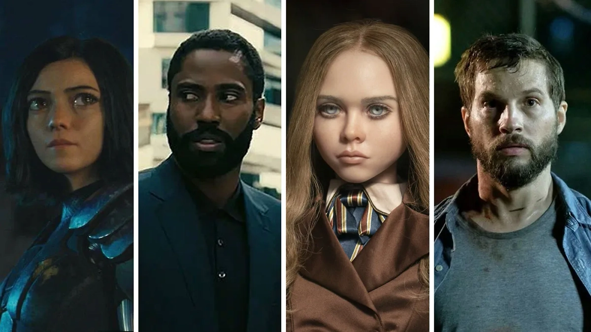 Обложка © Кадр из фильма «Алита: Боевой Ангел», «Довод», «М3ГАН», «Апгрейд» / Kinopoisk