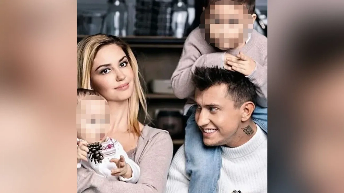 Павел Прилучный с Агатой Муцениеце и детьми. Фото © Instagram (признан экстремистской организацией и запрещён на территории Российской Федерации) / bugevuge