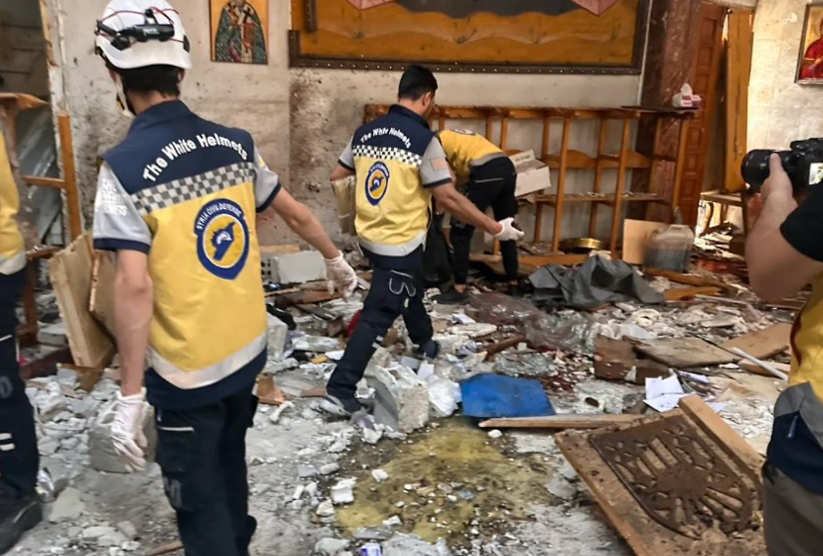 Теракт в храме в Дамаске. Фото © Х / bayramzilan