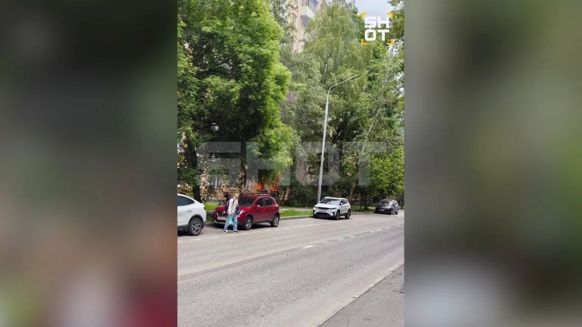 Пожар. Фото © Telegram / SHOT